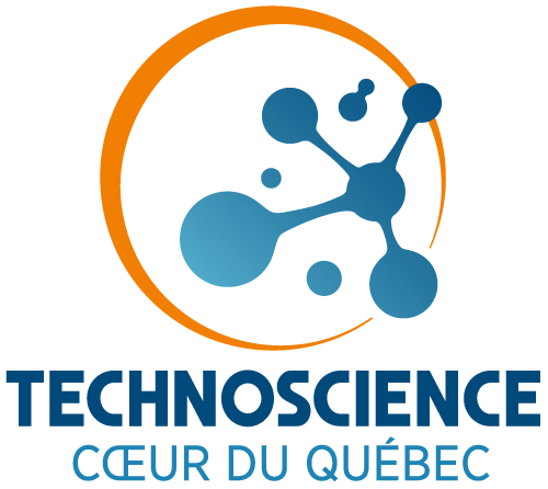Logo Technoscience Coeur du Québec - couleur - vertical